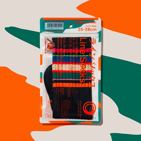 FamilyMart X Convenience Wear 限量版 Fuji Rock 25 橫間襪🧦