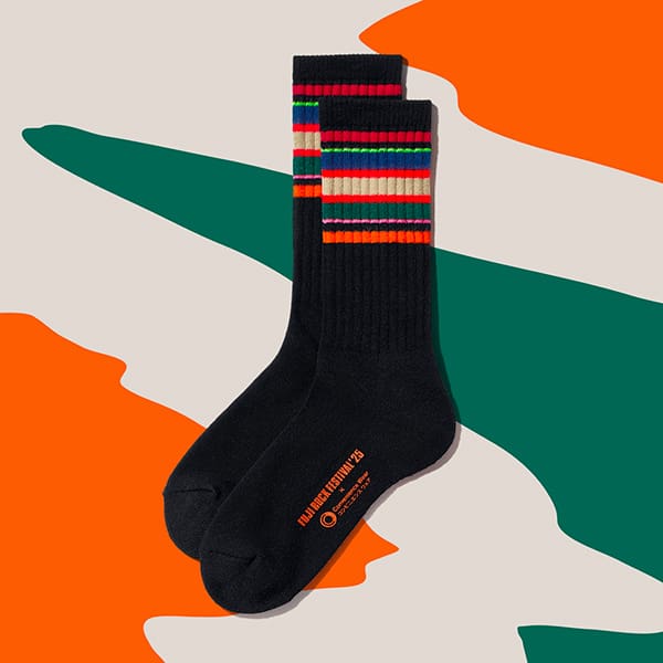 FamilyMart X Convenience Wear 限量版 Fuji Rock 25 橫間襪🧦