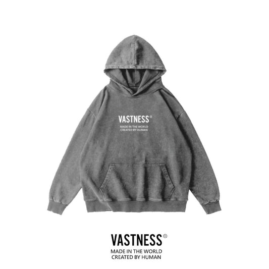 VASTNESS LOGO 洗水寬鬆線圈衛衣 [HD-01]