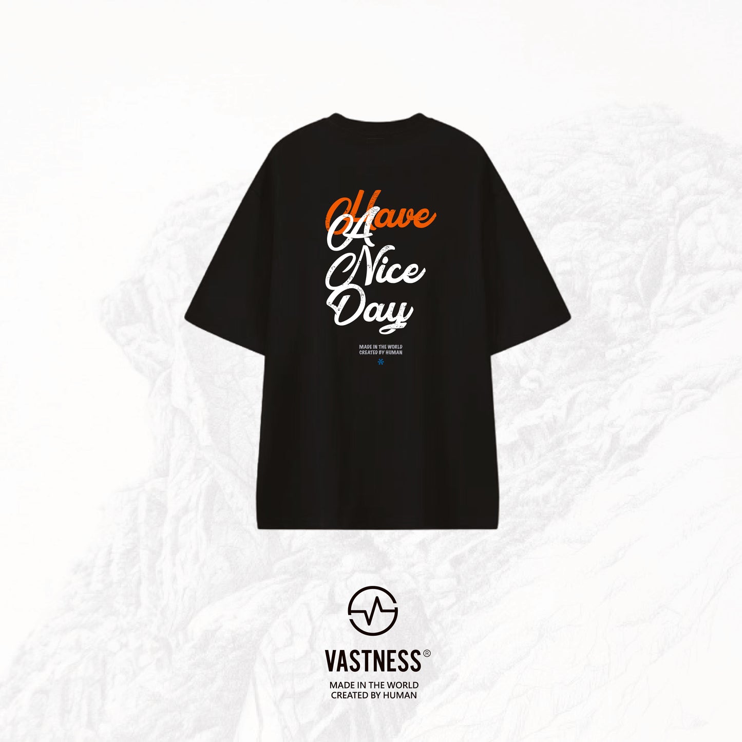 VASTNESS "HAVE A NICE DAY" TEE [ST-07]