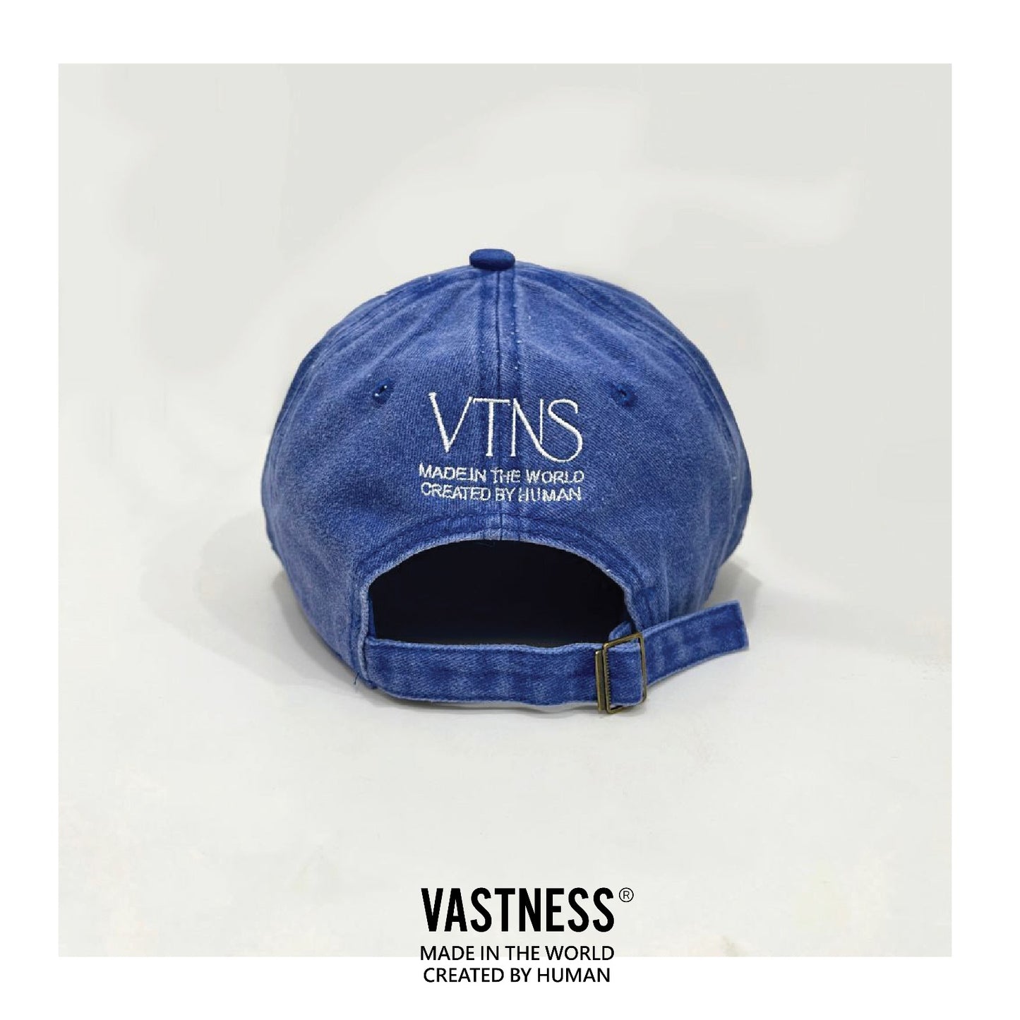 VASTNESS 刺繡 6Panel 洗水棒球帽 [AS-04]