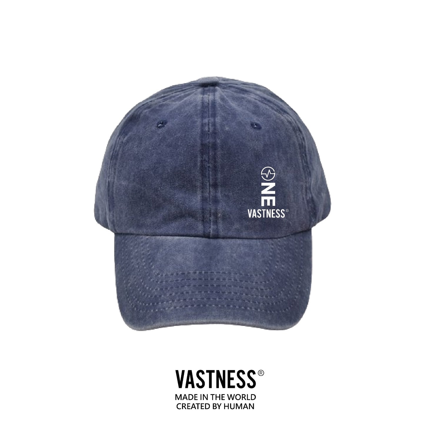 VASTNESS 刺繡 6Panel 洗水棒球帽 [AS-04]